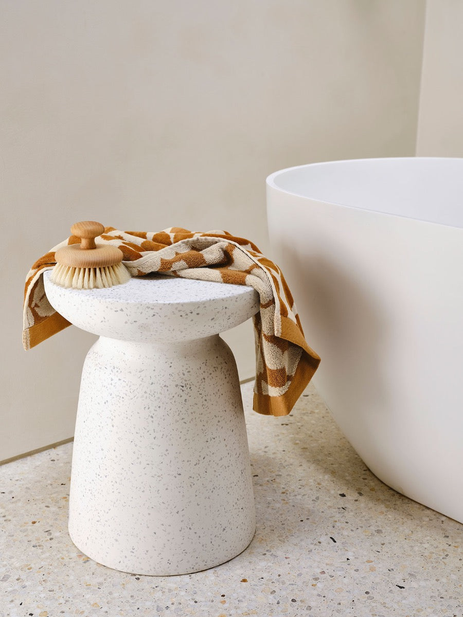 Palma Petal Hand Towel in Bronze & Sand