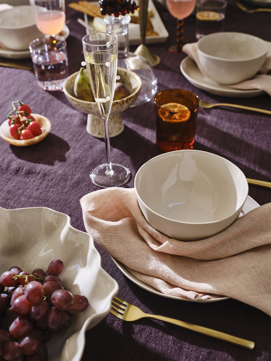 Vintage Linen Napkins in Shell - Set of 4