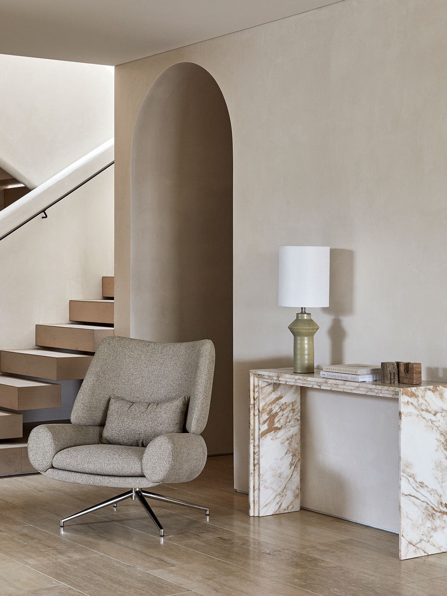 Lorne Post Table Lamp in Sage & Ivory