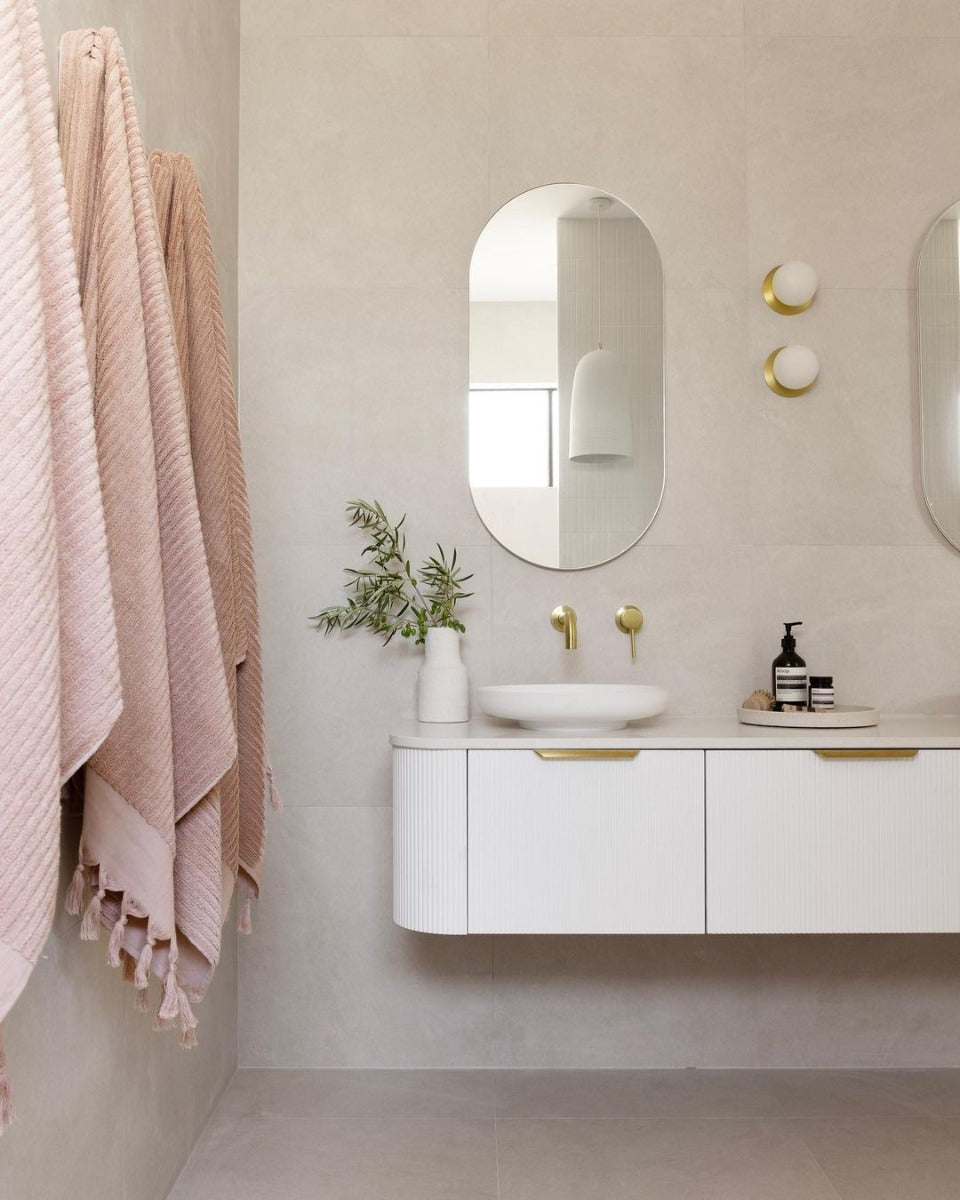 Paros Rib Bath Sheet in Shell