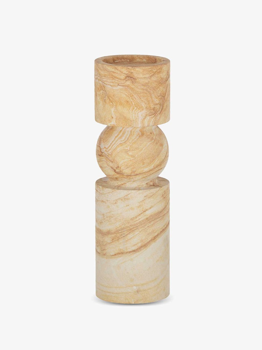 Uma Sandstone Candleholder - Large