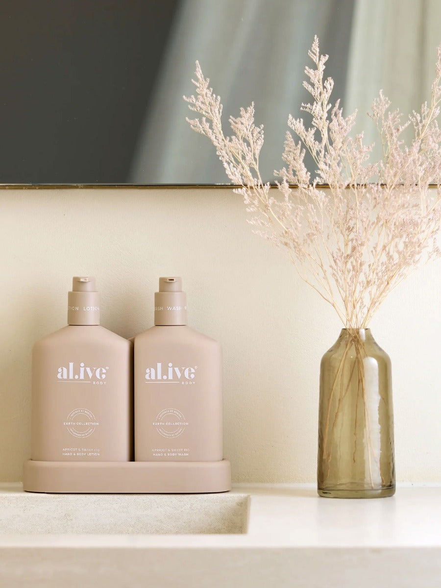 Apricot & Sweet Fig Wash & Lotion Duo + Tray