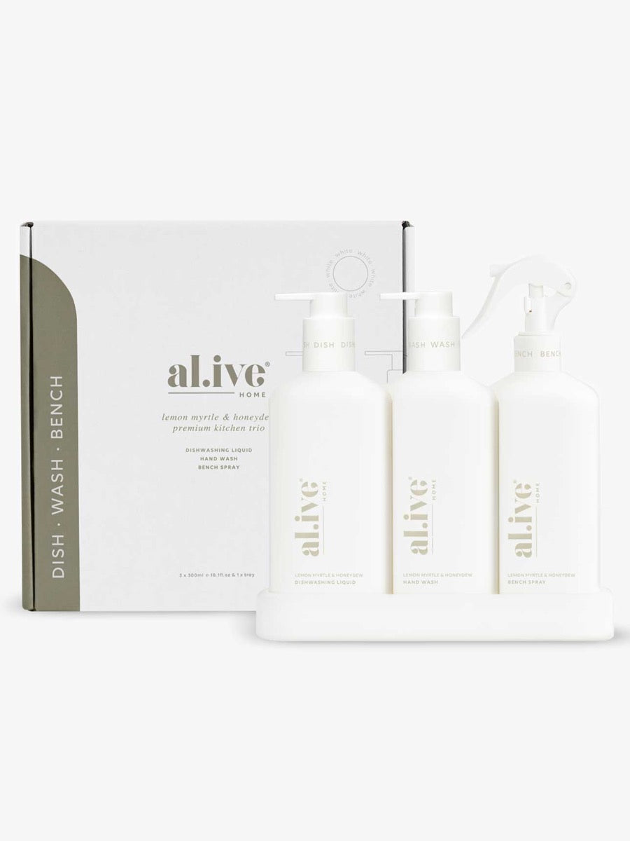 Kitchen Trio in Lemon Myrtle & Honeydew