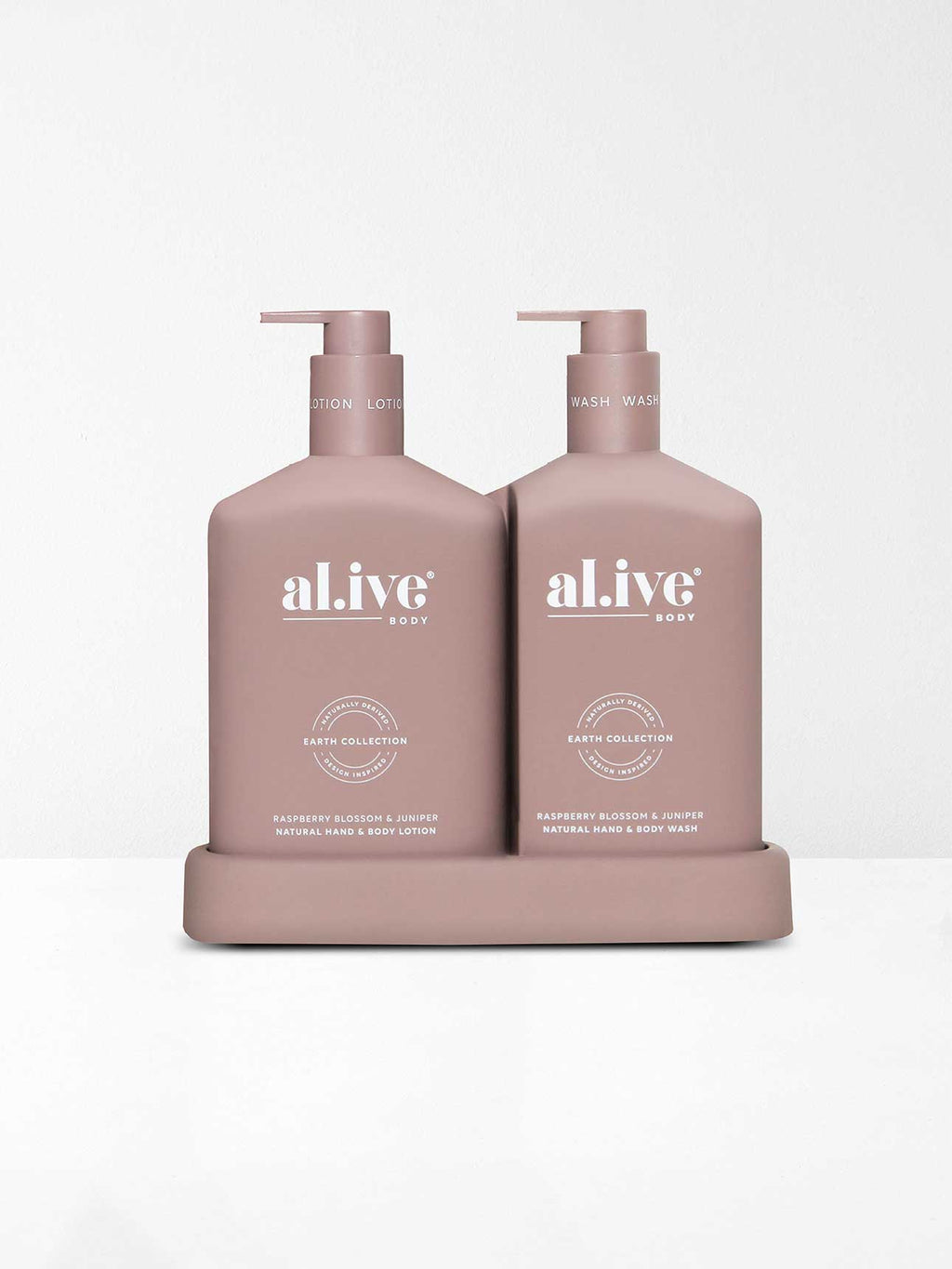 Raspberry Blossom & Juniper Wash & Lotion Duo + Tray
