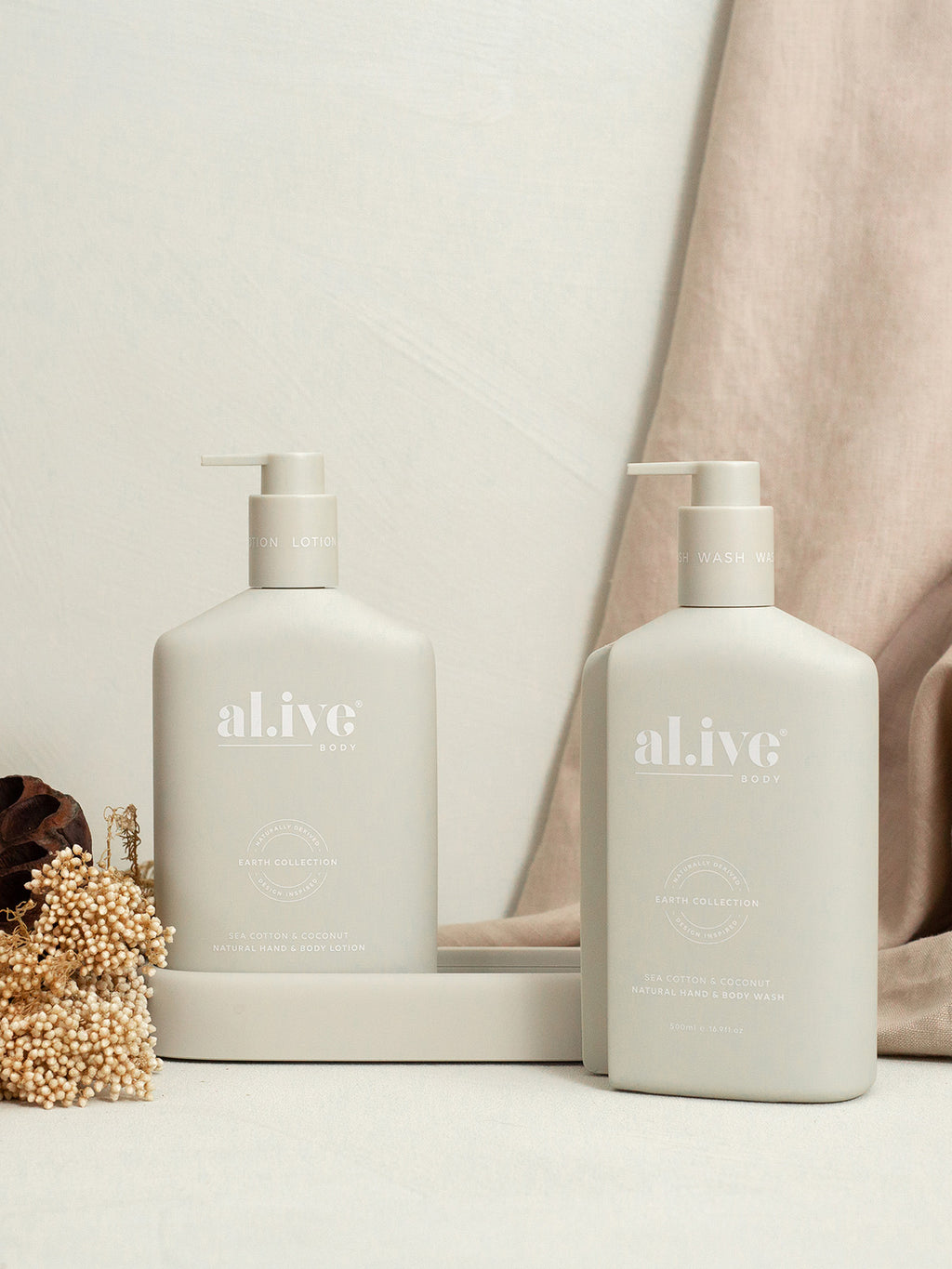 Sea Cotton & Coconut Wash & Lotion Duo + Tray