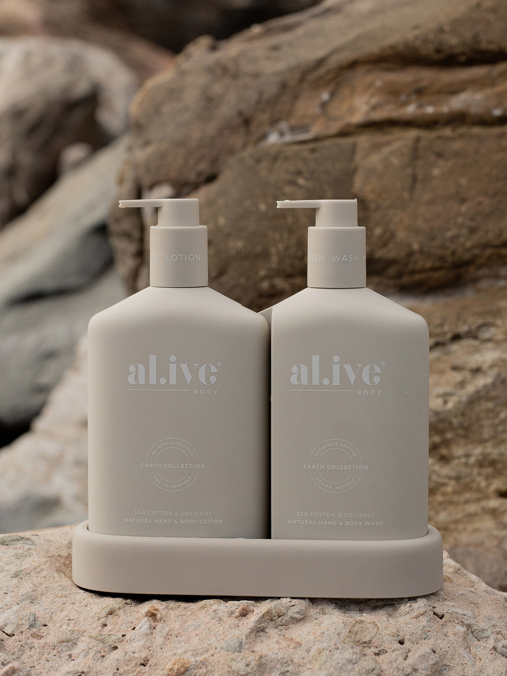 Sea Cotton & Coconut Wash & Lotion Duo + Tray