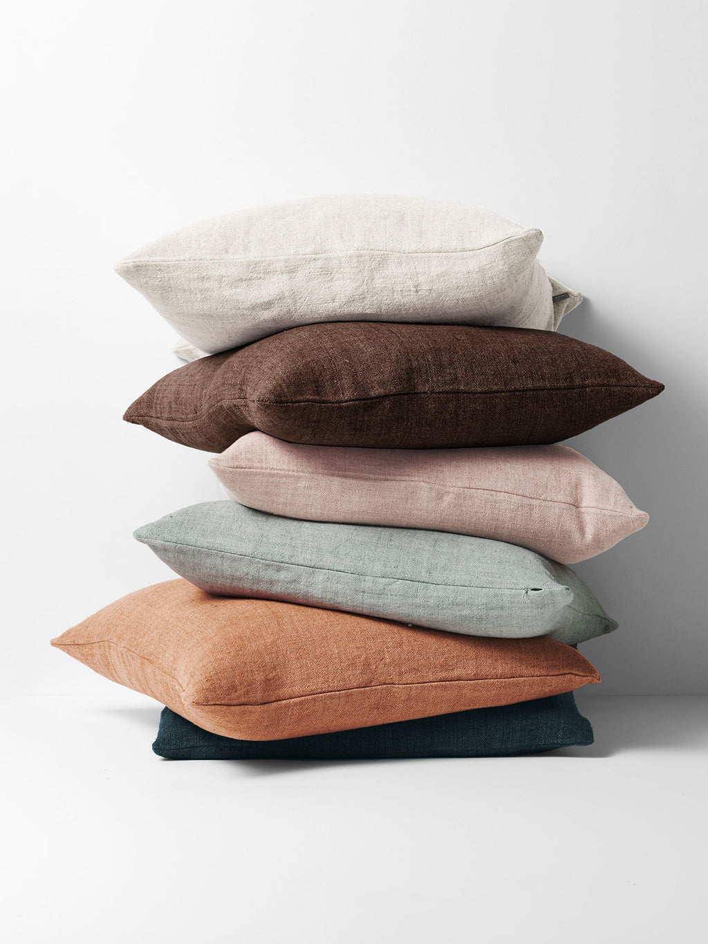 Arles Linen Square Cushion in Slate