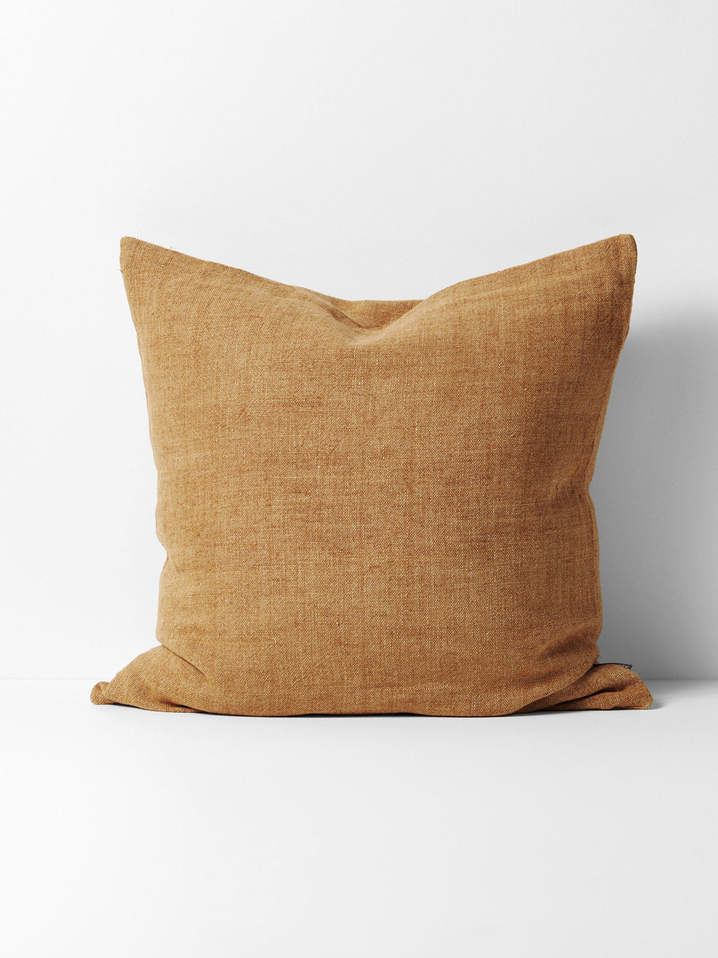 Arles Linen Square Cushion in Bronze