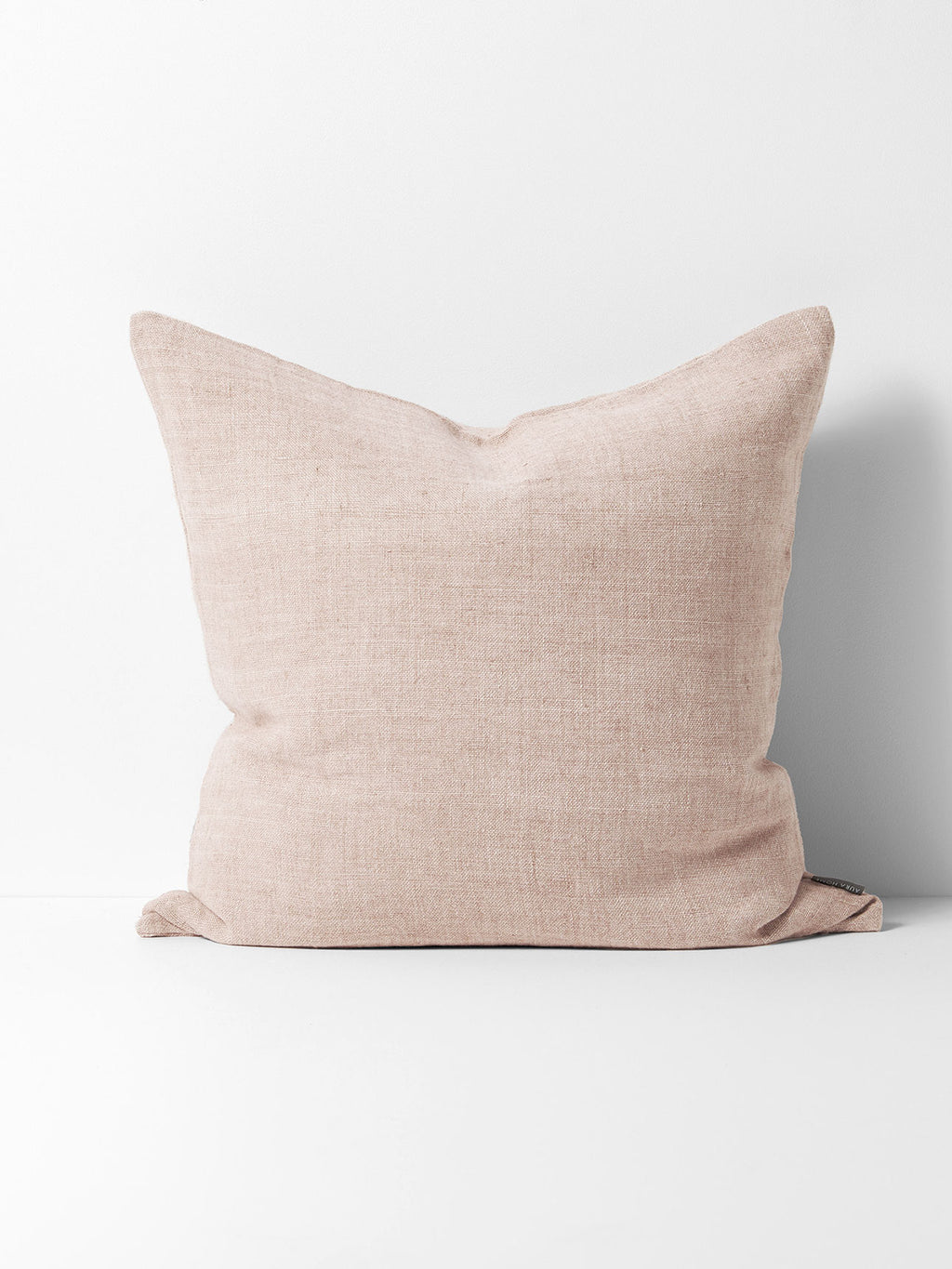 Arles Linen Square Cushion in Shell