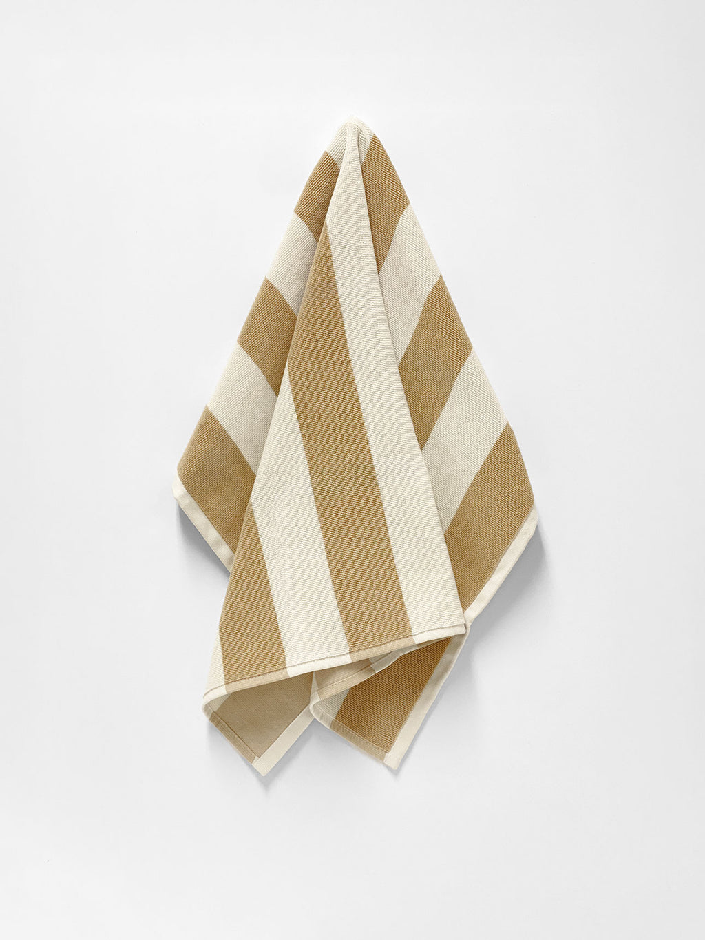 Ava Stripe Tea Towel in Caramel