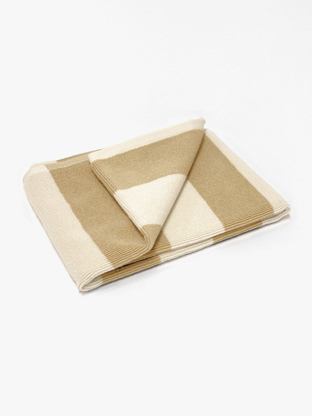 Ava Stripe Tea Towel in Caramel