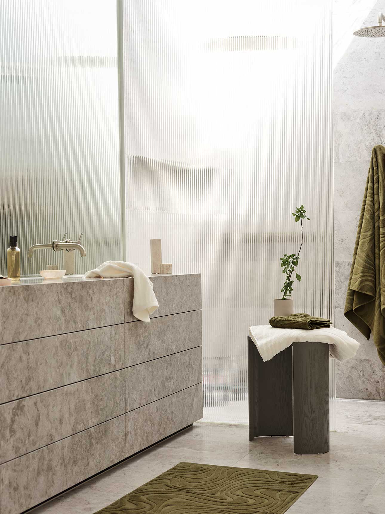 Wave Australian Cotton Bath Towel in Willow