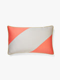 Big Stripe Standard Pillowcase in Coral