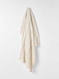 Cable Knit Throw in Winter White