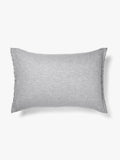 Chambray Fringe Standard Pillowcase in Dove