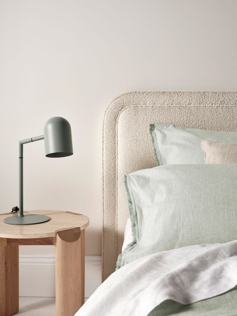 Chambray Fringe Standard Pillowcase in Mist