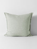Chambray Fringe European Pillowcase in Mist