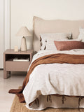 Mini Stripe European Pillowcase in Chocolate