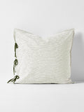 Mini Stripe European Pillowcase in Khaki