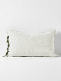 Mini Stripe Standard Pillowcase in Khaki