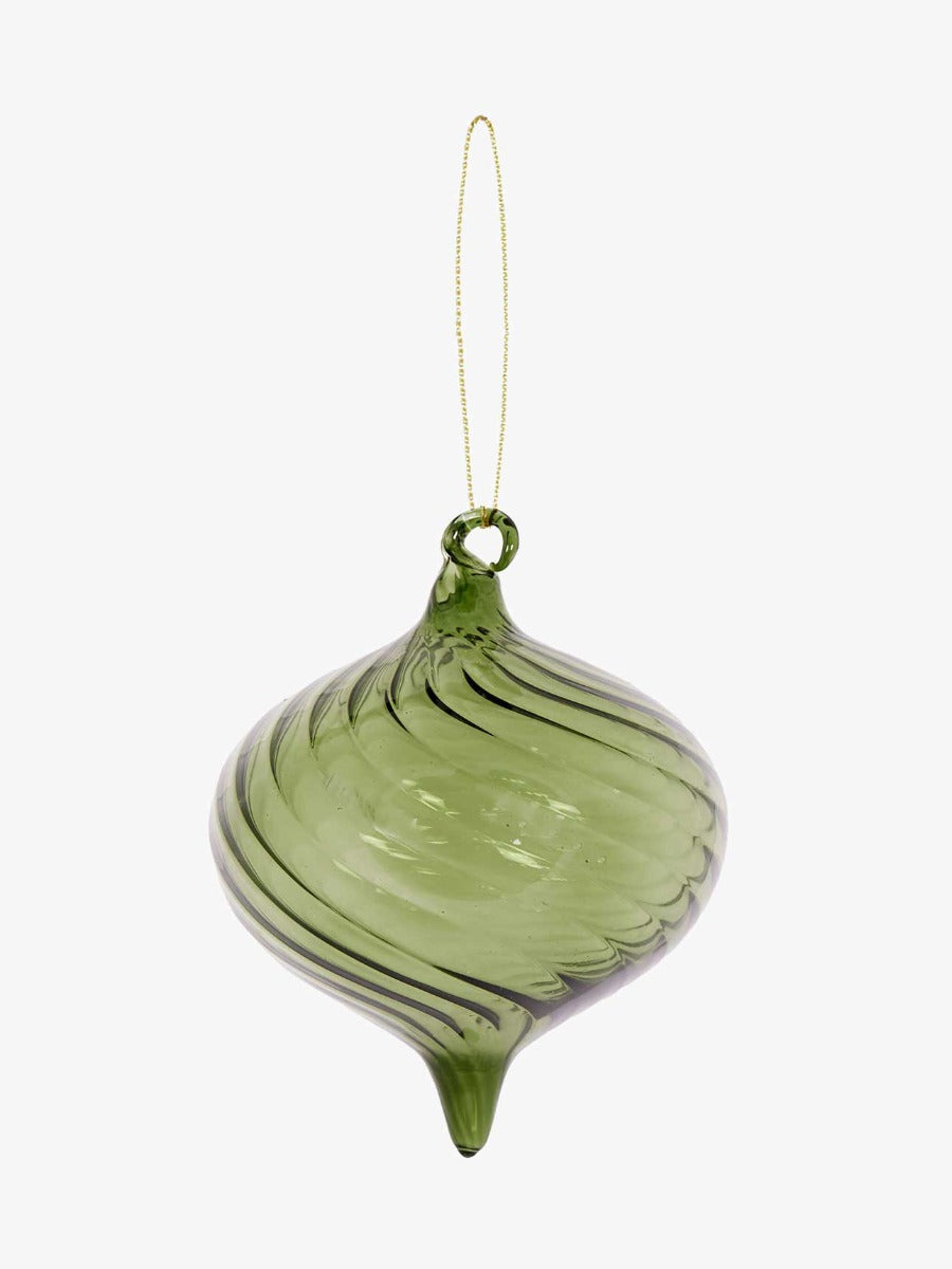 Swirl Bauble in Green