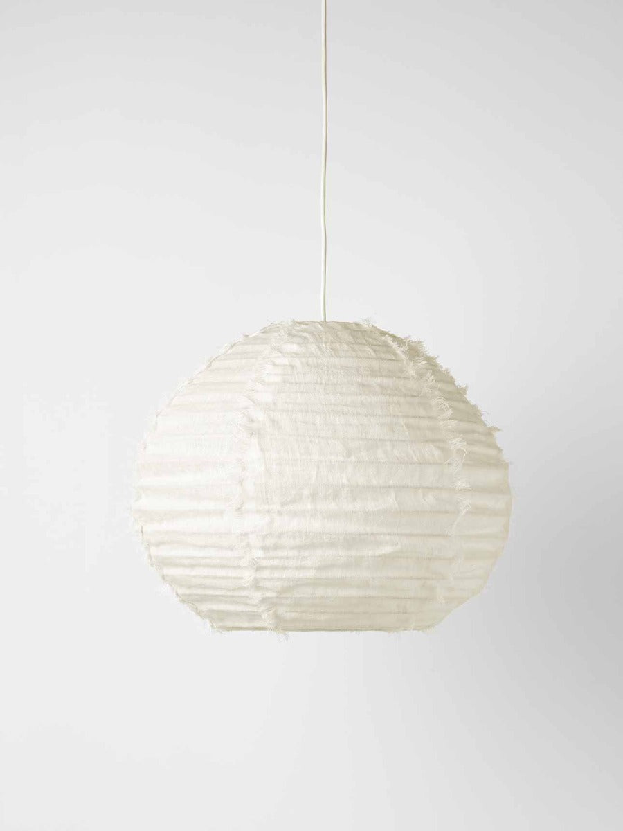 Cloud Fringed Ball Pendant in Marshmallow