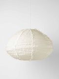 Cloud Fringed Oval Pendant in Marshmallow