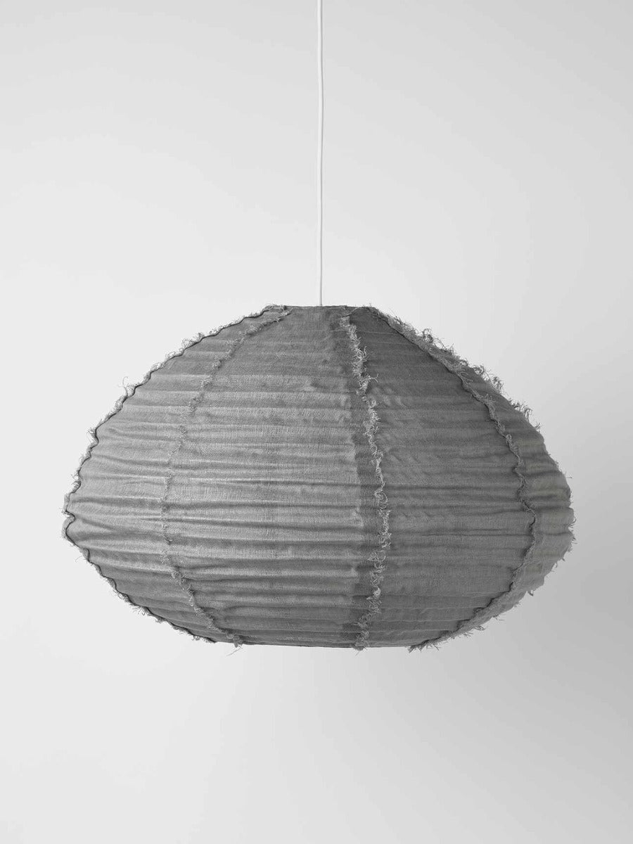 Cloud Fringed Oval Pendant in Smoke