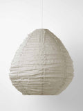 Cloud Fringed Pear Pendant in Dove