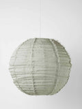 Cloud Fringed Round Pendant in Limestone
