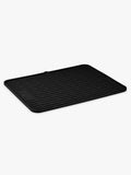 Folding Silicone Drying Mat in Black - Large