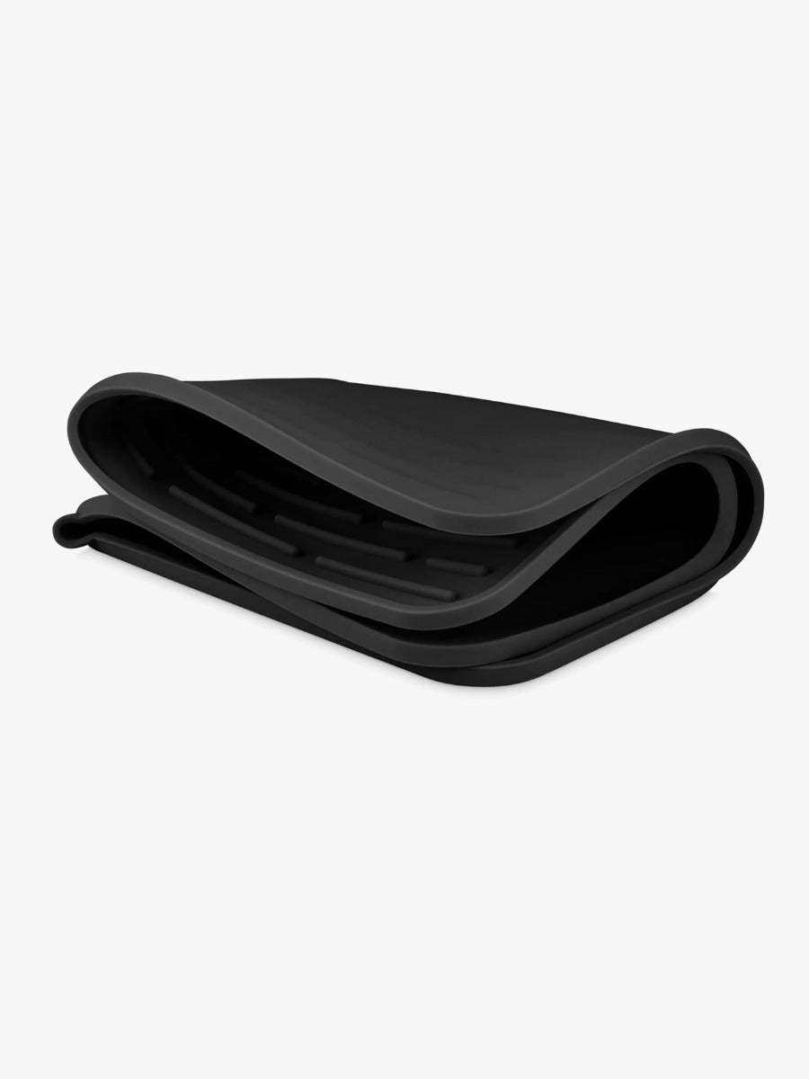 Folding Silicone Drying Mat in Black - Large