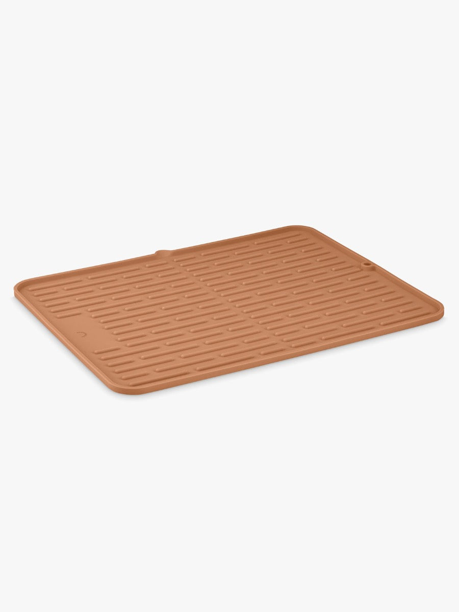 Folding Silicone Drying Mat in Camel - Large