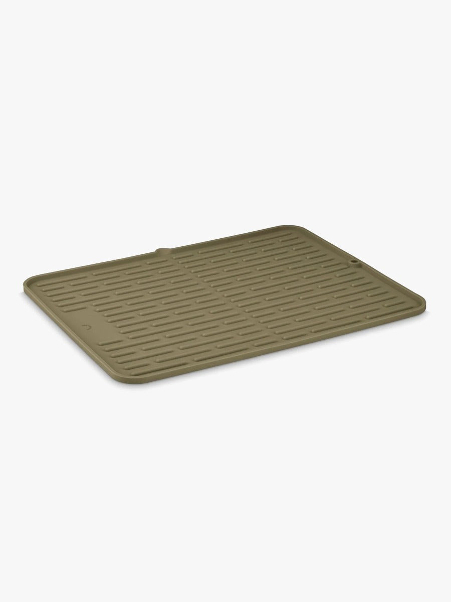 Folding Silicone Drying Mat in Khaki - Large