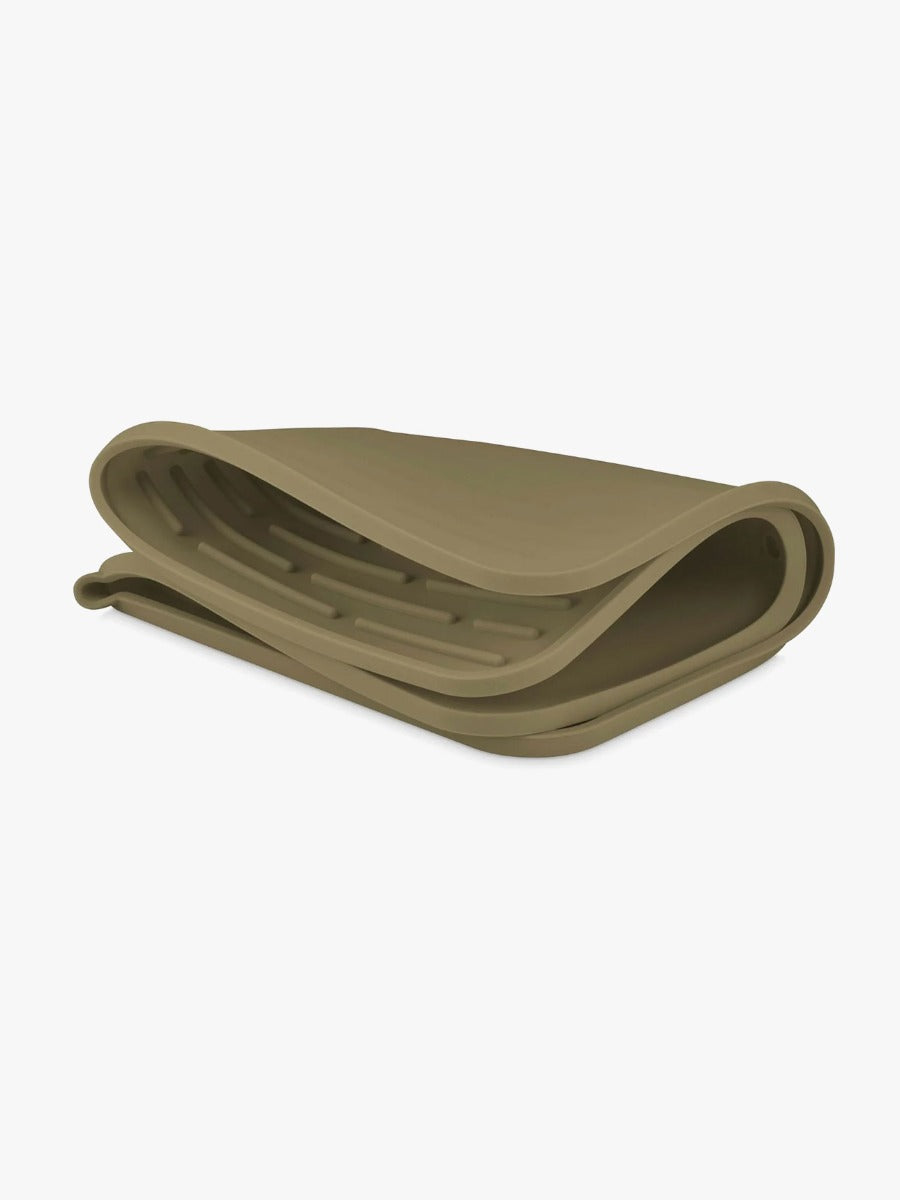 Folding Silicone Drying Mat in Khaki - Large
