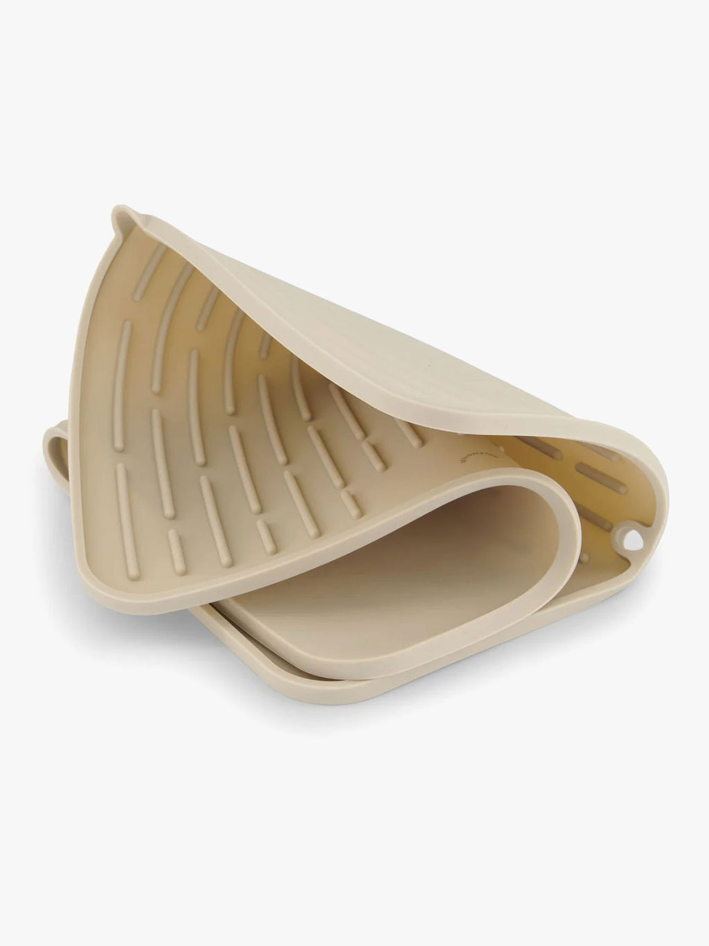 Folding Silicone Drying Mat in Sand - Large