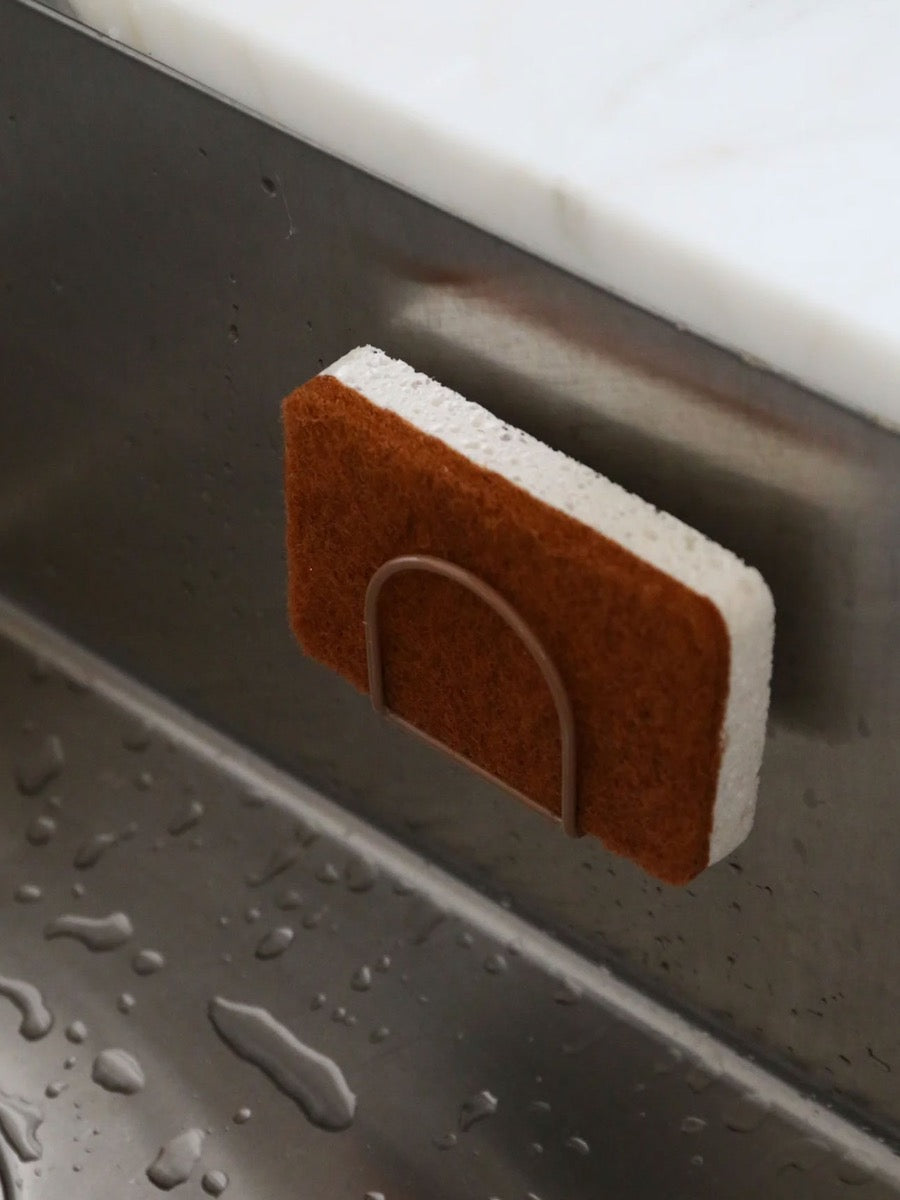 Sink Sponge Holder in Camel