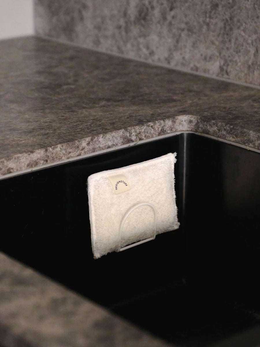 Sink Sponge Holder in White