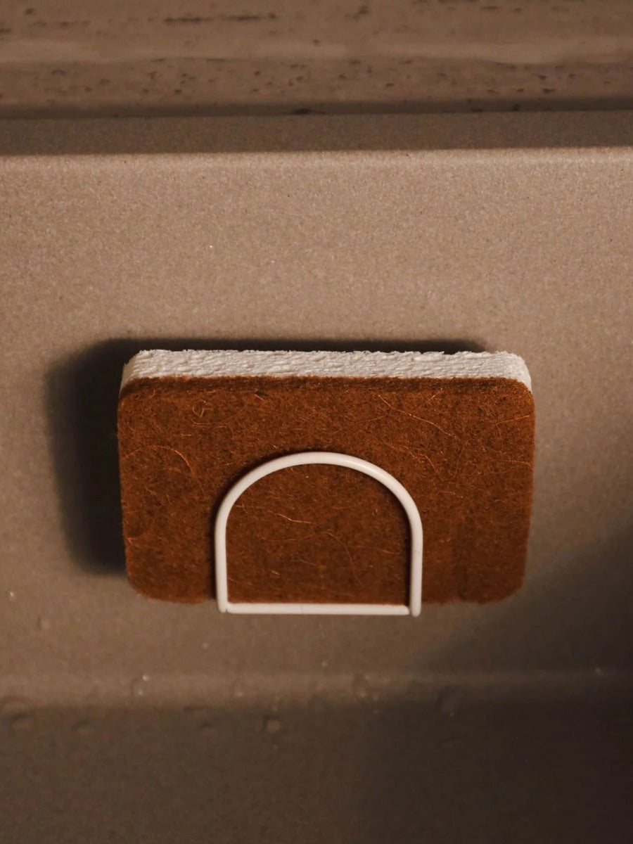 Sink Sponge Holder in White
