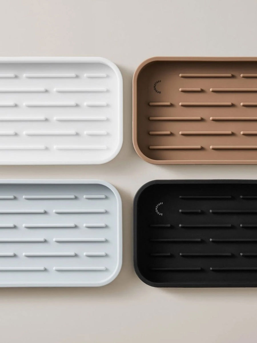 Silicone Sink Tray and Sponge Holder in Khaki