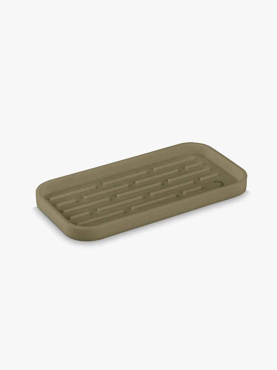 Silicone Sink Tray and Sponge Holder in Khaki