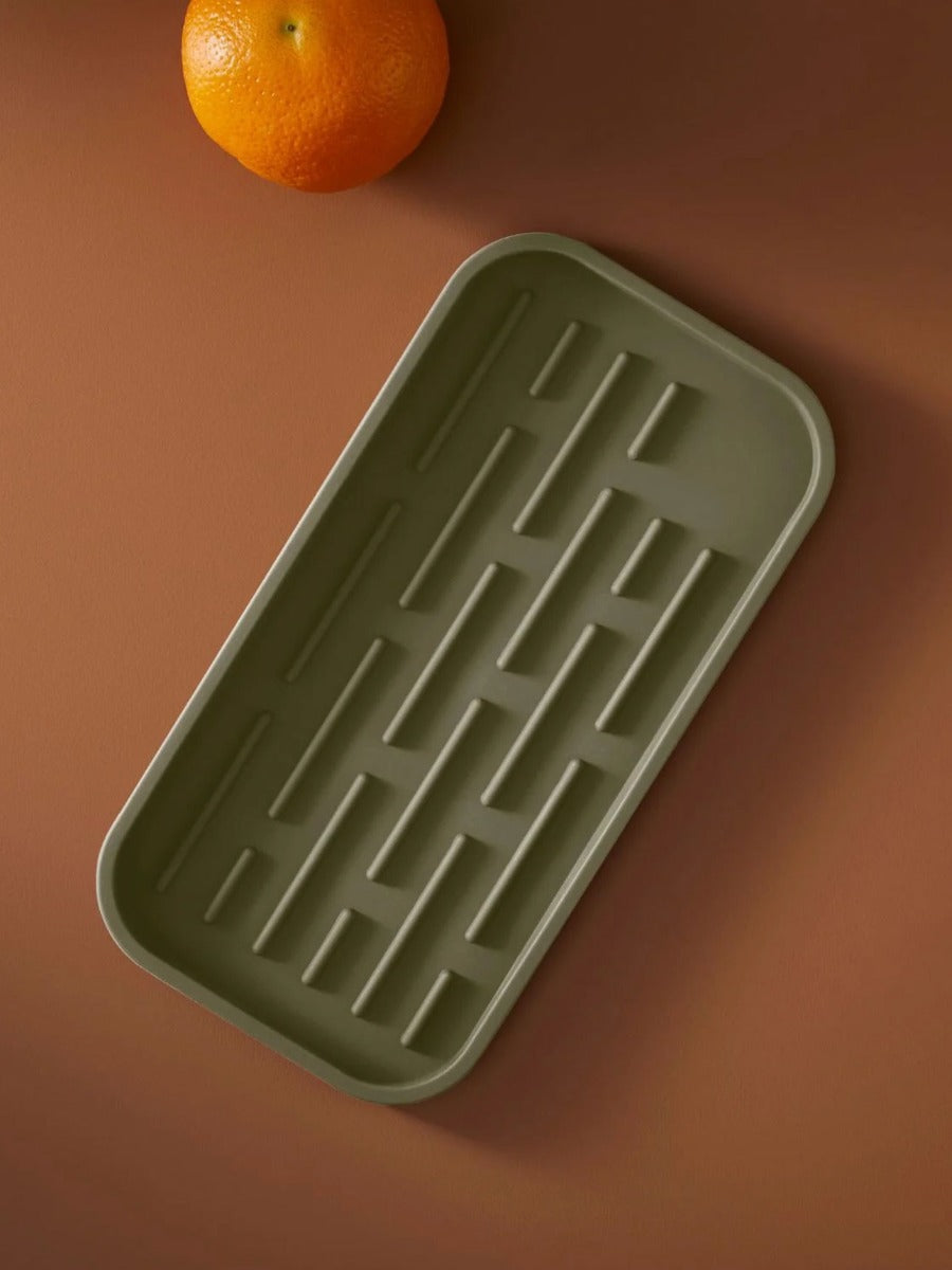 Silicone Sink Tray and Sponge Holder in Khaki