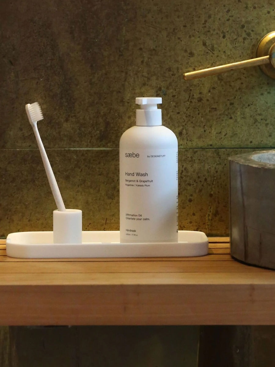 Silicone Sink Tray and Sponge Holder in White