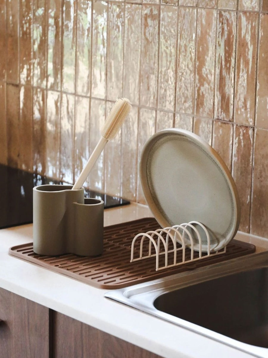 Store-All Cutlery Drainer in Khaki