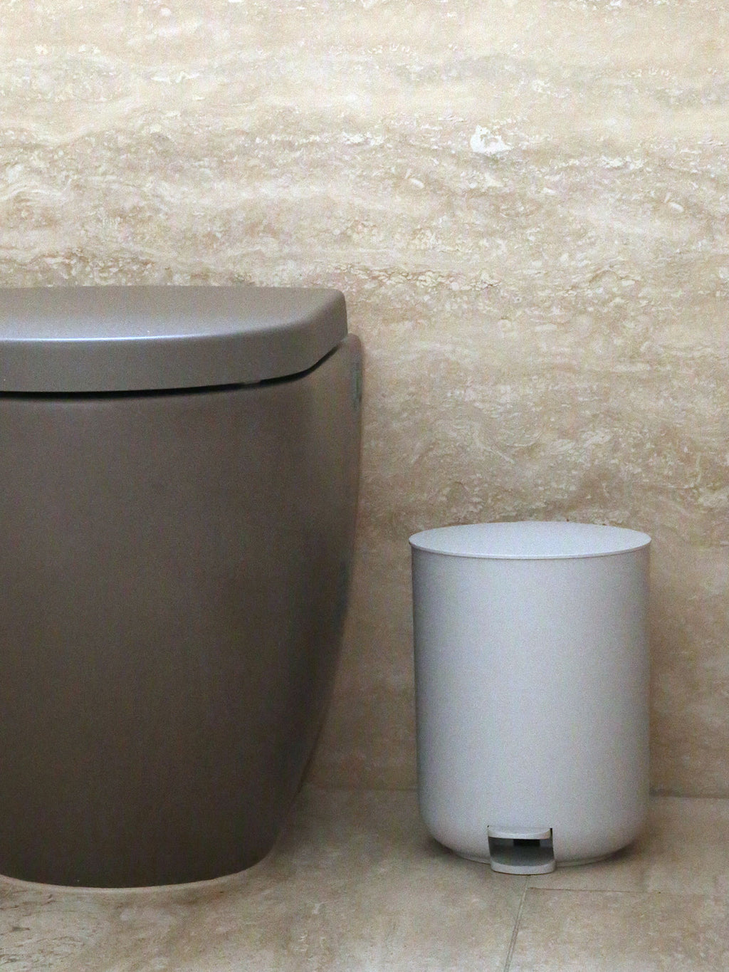 Arc Pedal Bin in Stone