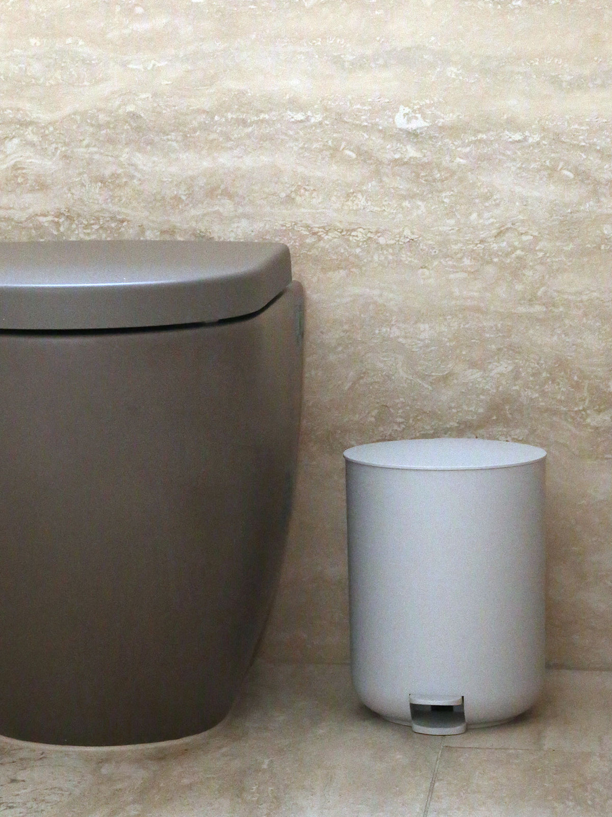 Arc Pedal Bin in Stone