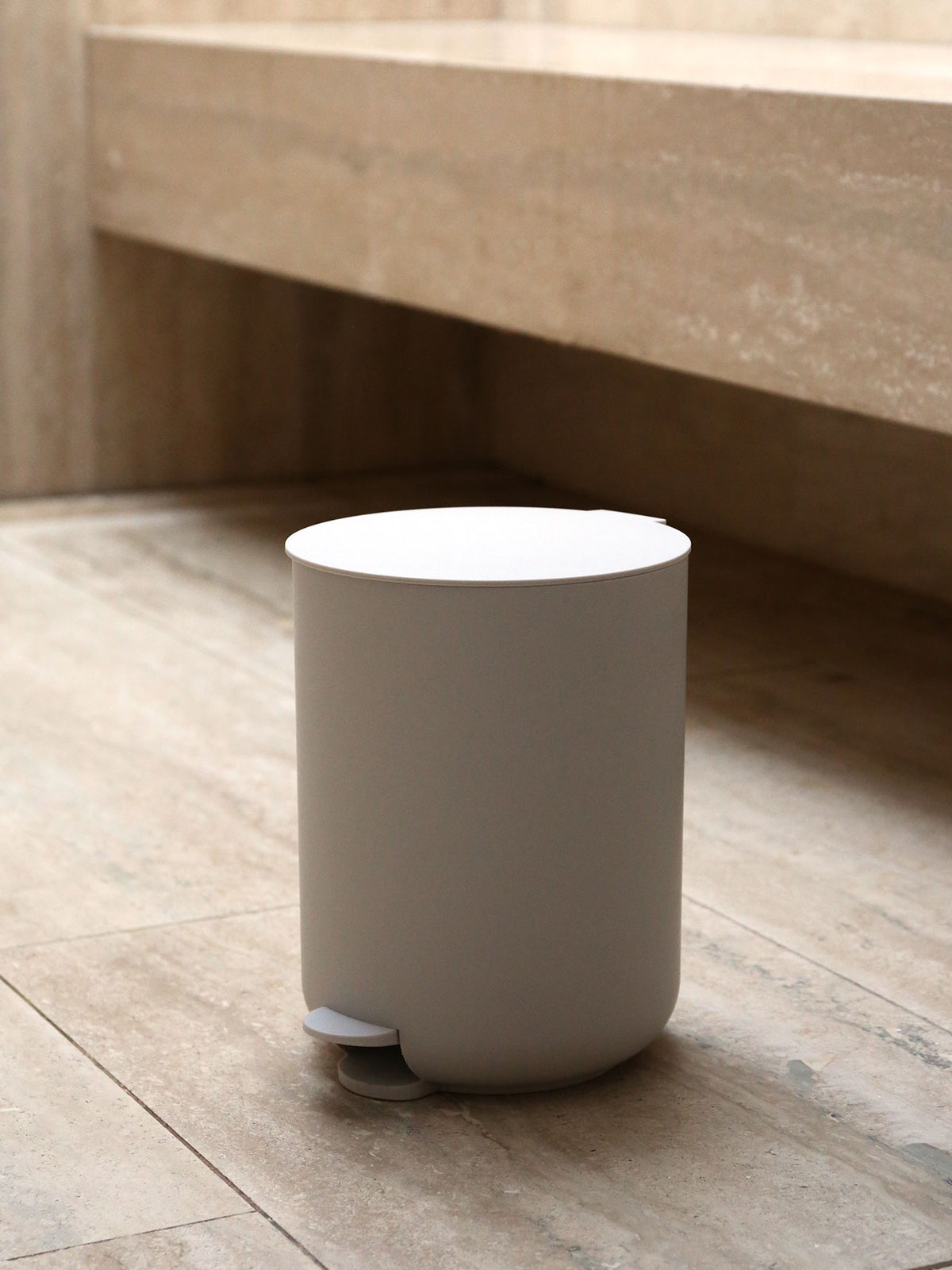 Arc Pedal Bin in Stone