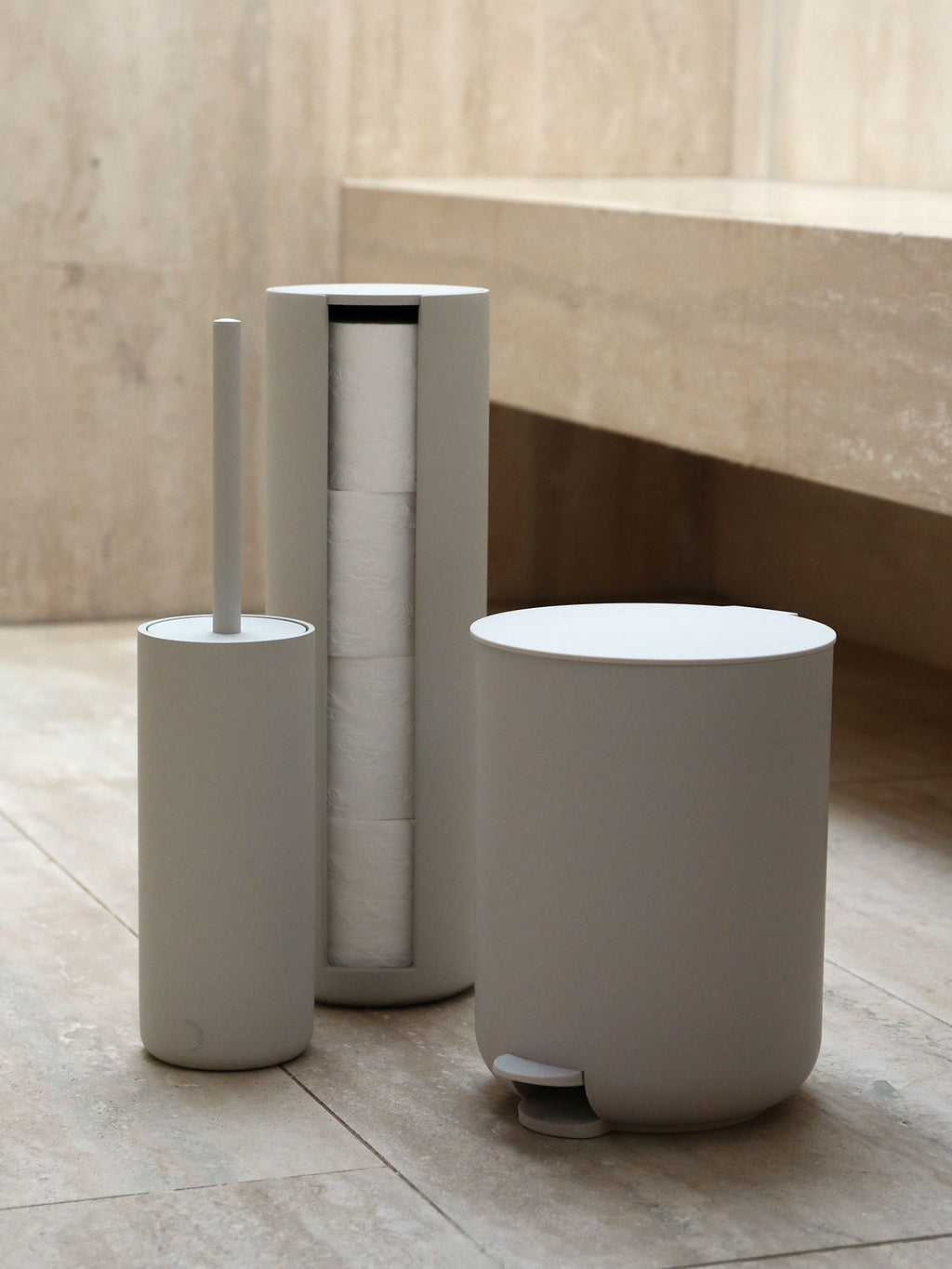 Arc Pedal Bin in Stone
