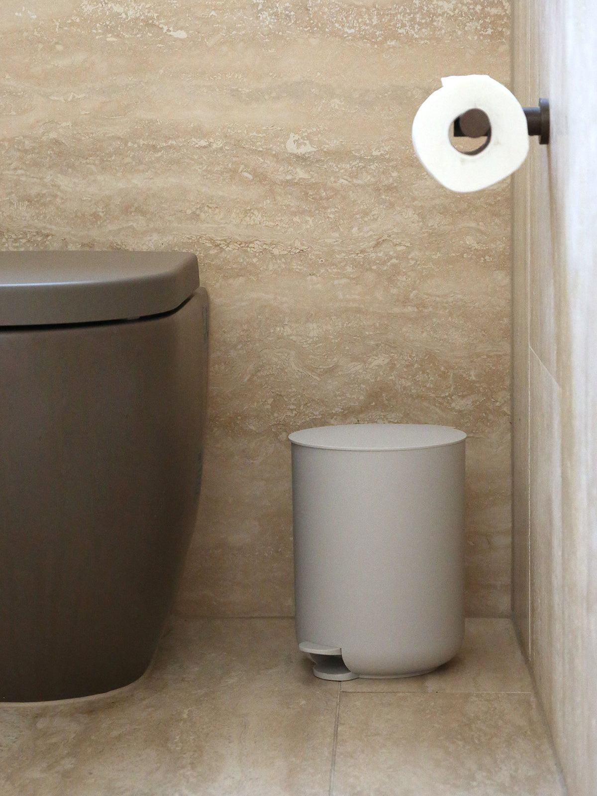 Arc Pedal Bin in Stone