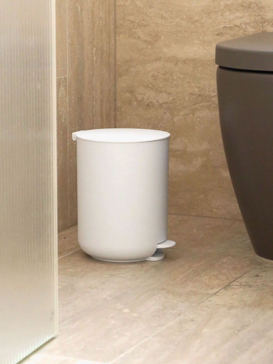 Arc Pedal Bin in White